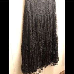 SOSTANZA BLACK LACE SKIRT M